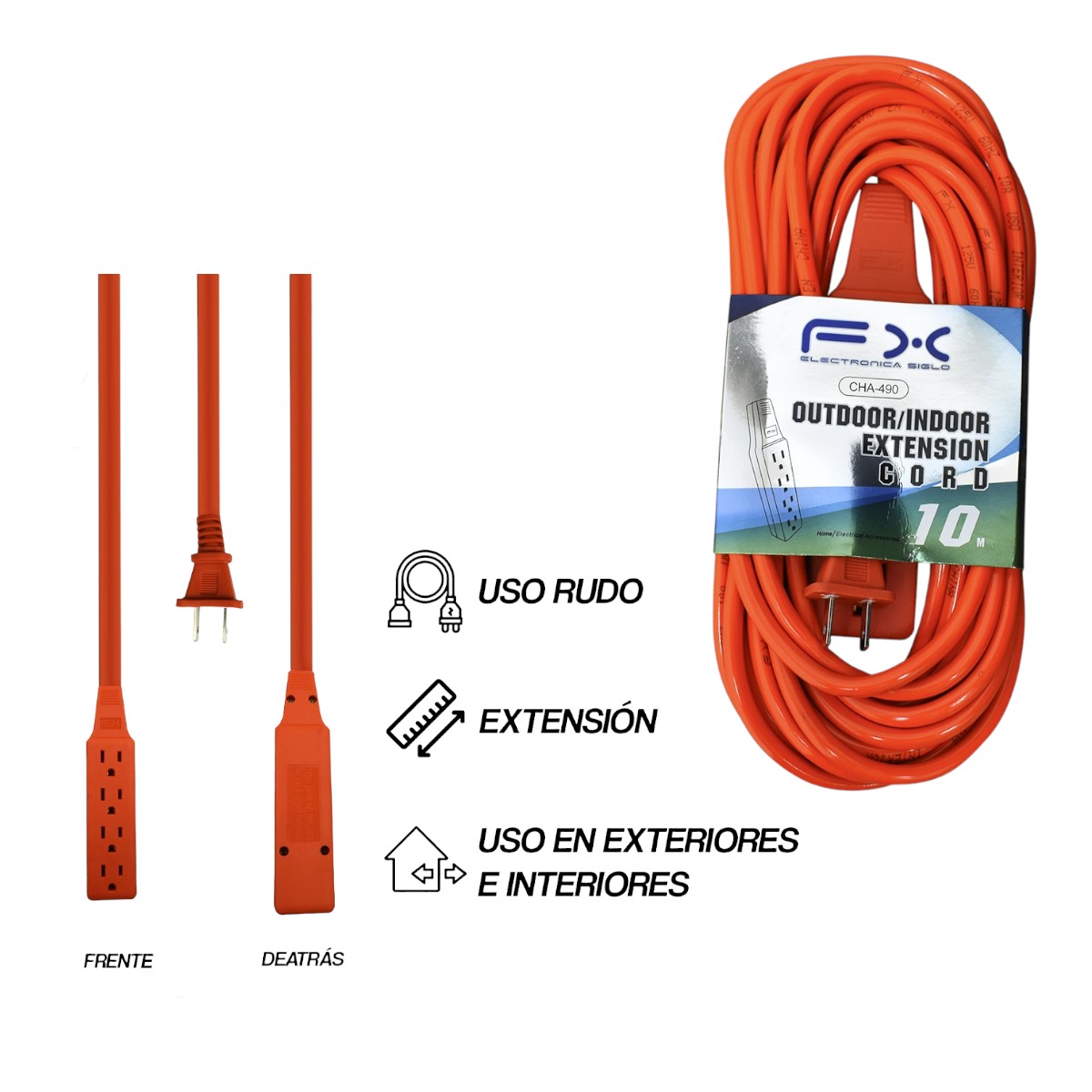 CHA-490 EXTENCION MULTIUSO 10m CHA490