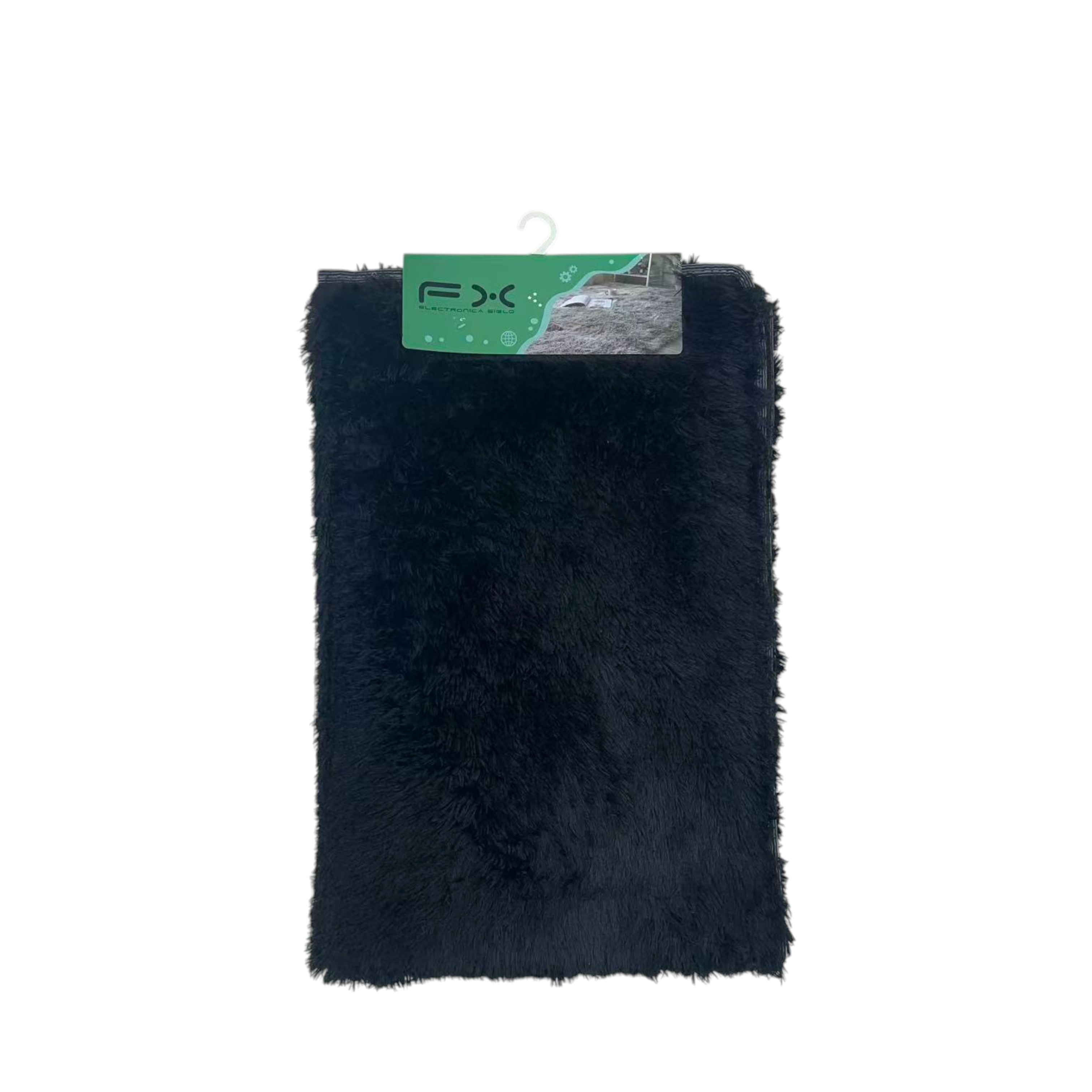 FXY-6221 ALFOMBRA PELUSA NEGRA 1*1.5M FXY6221