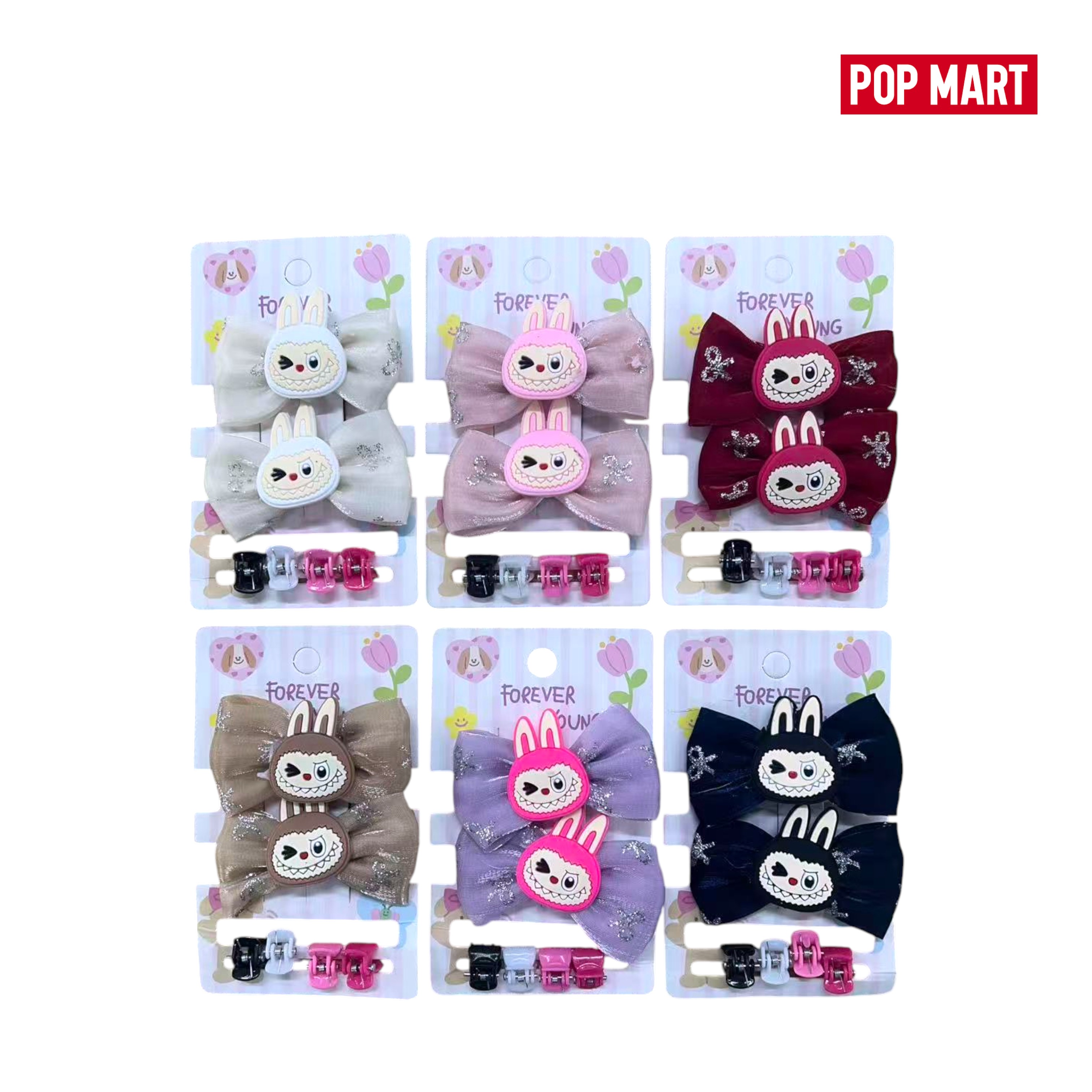 FXY-6205 GANCHOS DE CABELLO LABUBU 2pcs+4pcs FXY6205