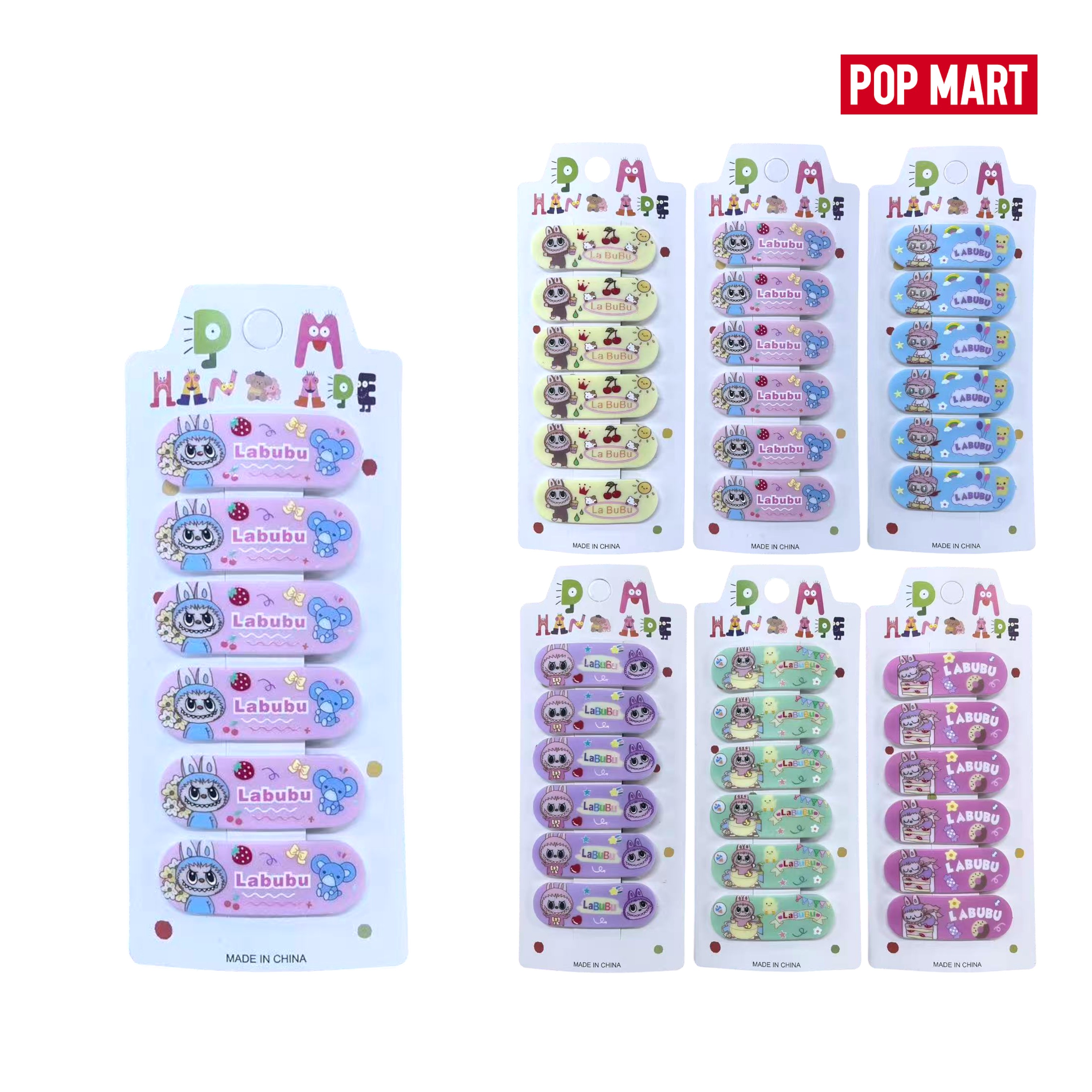 FXY-6216 GANCHOS DE CABELLO LABUBU 6pcs FXY6216